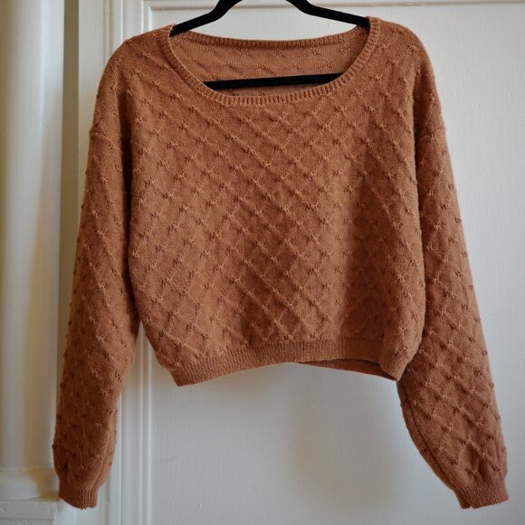OZMA tan wool sweater - Picture 1 of 2